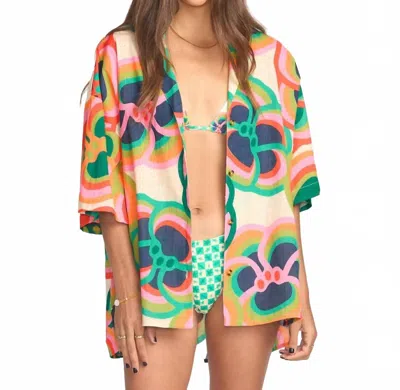 Billabong Wata Beach Side Shirt In Multi In Animal Print
