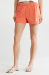 Billabong Wave Runner Fleece Shorts In Red