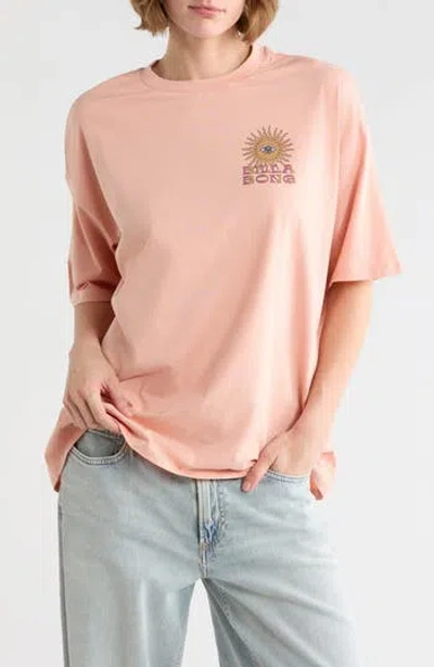 Billabong Wave Trip Graphic T-shirt In Pink