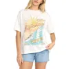 Billabong When Suns Collide Oversize Graphic T-shirt In White