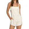 Billabong Wild Pursuit Romper In Rose Brown In White