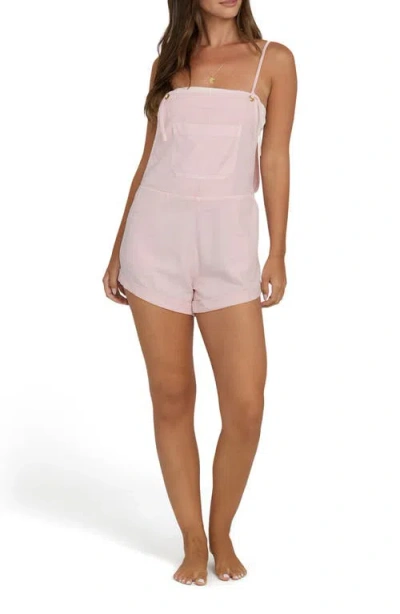 Billabong Wild Pursuit Short Overalls In Pink