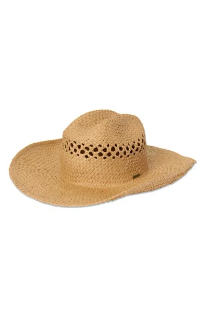 Billabong Wild Waves Straw Cowboy Hat In Brown