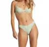 Billabong Wild West Ditsy Bondi Bikini Bottom In Green In Green