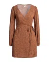 Billabong Short Dresses In Beige