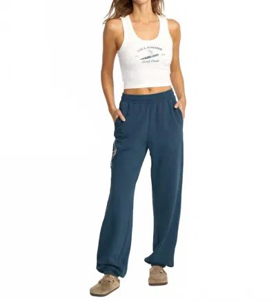 Billabong Women's Best Wishes Fleece Pants In Navy In Blue