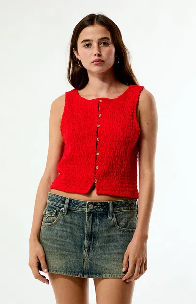 Billabong Women's Kelsey Tank Top In Red