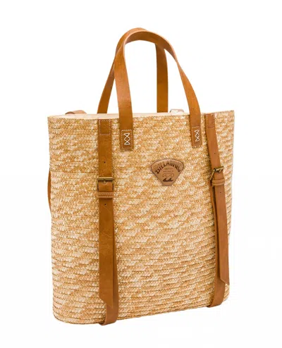 Billabong Women's Ruhl Plage Straw Bag In Tan In Multi