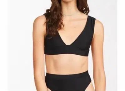 Billabong Women's Sol Searcher Plunge Swim Top In Black