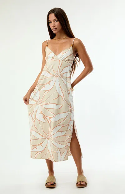 Billabong Women's Tropic Breeze Maxi Dress In Stone In Neutral