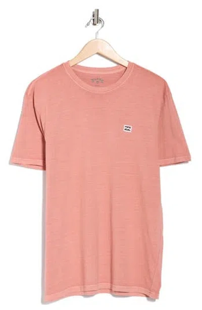 Billabong Wyatt Cotton T-shirt In Pink