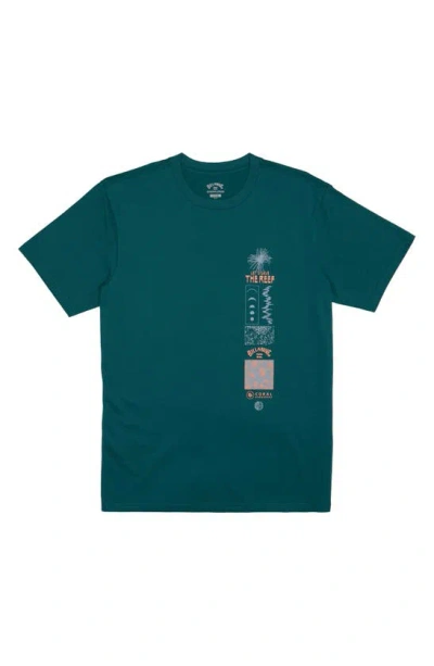Billabong X Coral Gardeners Save The Reef Organic Cotton Graphic T-shirt In Pacific