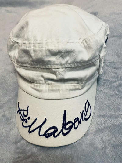Pre-owned Billabong X Hat Vintage Y2k Billabong Cap Embroidered Distressed Surf Style In White
