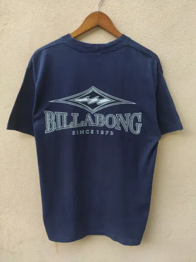 Pre-owned Billabong X Vintage 90's Vintage Billabong T Shirt In Blue