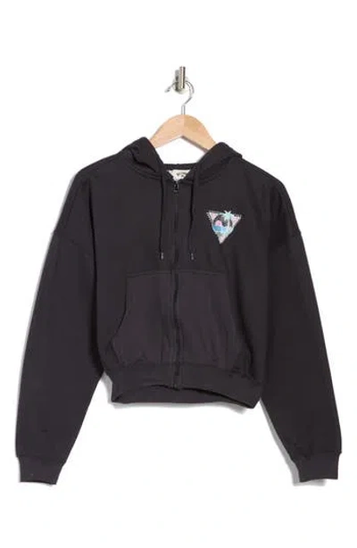 Billabong Zip It Hoodie In Black Sands