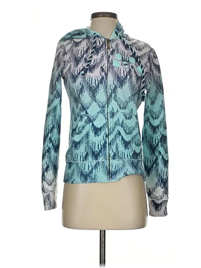 Pre-owned Billabong Zip Up Hoodie In Blue