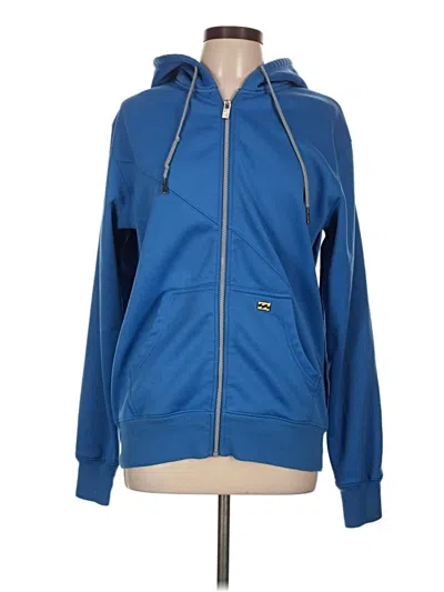 Pre-owned Billabong Zip Up Hoodie In Blue