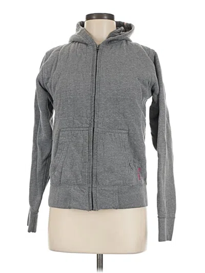 Pre-owned Billabong Zip Up Hoodie In Gray