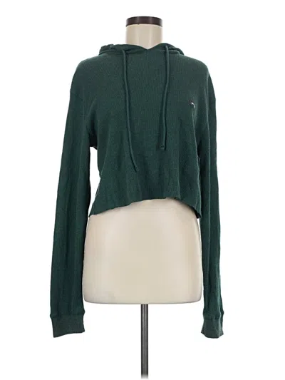 Pre-owned Billabong Zip Up Hoodie In Green