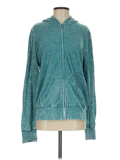 Pre-owned Billabong Zip Up Hoodie In Teal