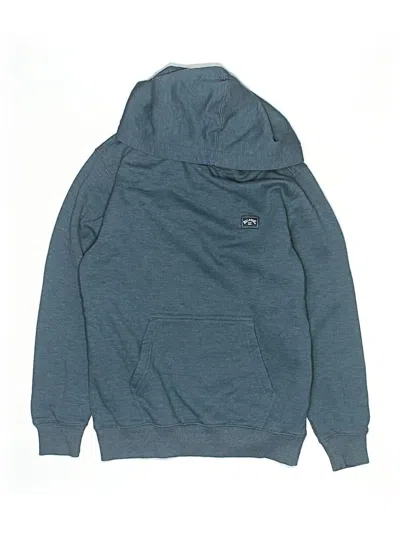 Pre-owned Billabong Kids' Zip Up Hoodie In Teal