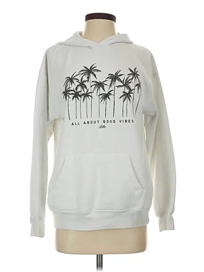 Pre-owned Billabong Zip Up Hoodie In White