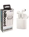 Billboard Bluetooth True Wireless Earbuds With Charging Case In White