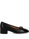 Billi Bi 40mm Bow-detail Block-heel Pumps In Black