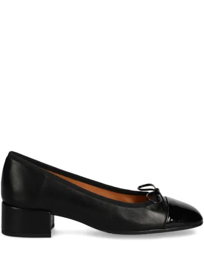 Billi Bi 40mm Bow-detail Block-heel Pumps In Black