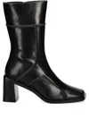 Billi Bi 70mm Square-toe Block-heel Boots In Black