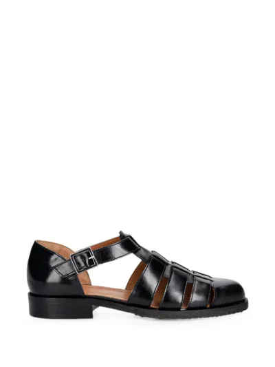 Billi Bi A6315 Buckle-fastening Caged Sandals In Black