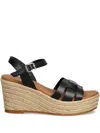 Billi Bi Ankle-strap Wedge Sandals In Brown