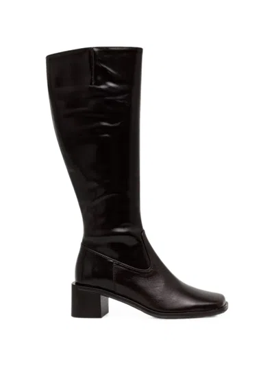 Billi Bi B1292 Square-toe Knee-high Boots In Brown