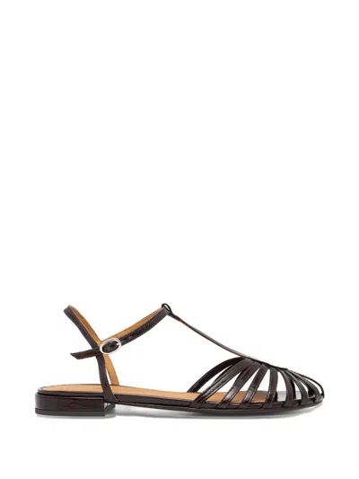 Billi Bi Caged-toe Sandals In Black
