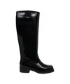 Billi Bi Knee-high Boots In Patent Leather In Black