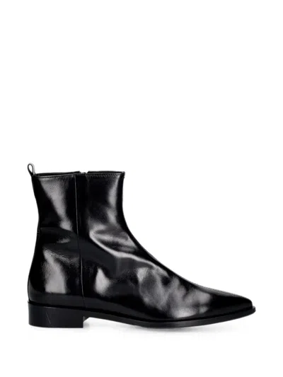 Billi Bi Pointed-toe Ankle Boots In Black