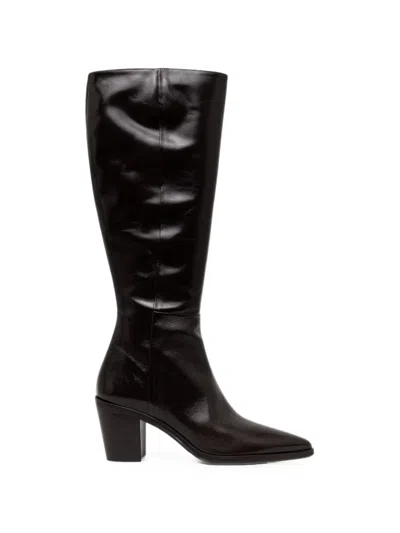 Billi Bi Pointed-toe Knee-high Boots In Brown