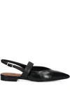 Billi Bi Slingback Pointed-toe Sandals In Black