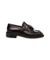 Billi Bi Smooth Leather Moccasins In Black