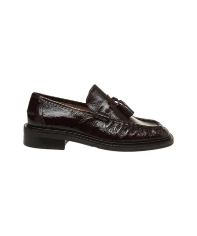 Billi Bi Smooth Leather Moccasins In Black