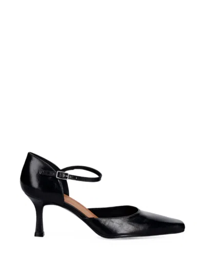 Billi Bi Square-toe Heeled Pumps In Black
