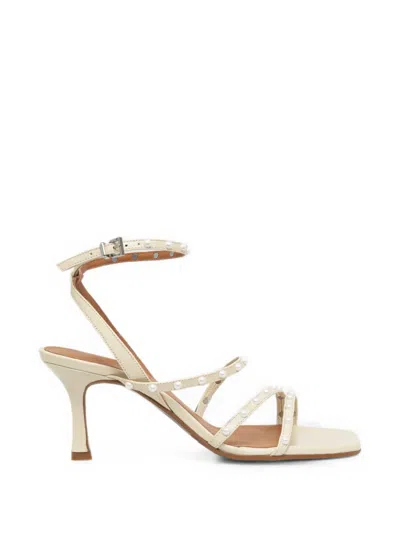 Billi Bi Strappy Heeled Sandals In Neutral