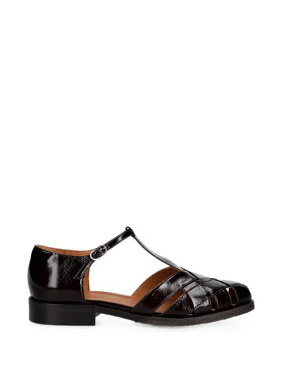 Billi Bi T-bar Flat Pumps In Black
