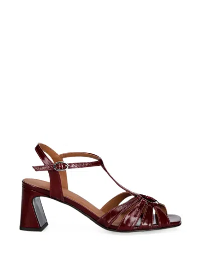 Billi Bi T-bar Heeled Sandals In Red