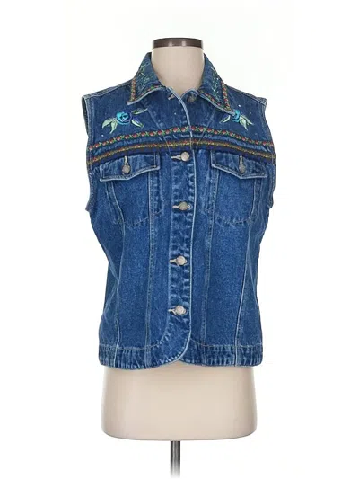 Pre-owned Billiam Jeans Denim Vest In Blue