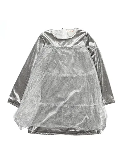 Pre-owned Billie Blush Kids' Dress In Silver