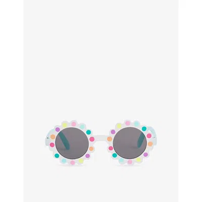 Billie Blush Kids' Multicoloured Polka-dot Flower Sunglasses