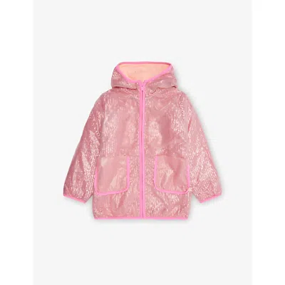 Billie Blush Kids' Pink Sequin-embellished Hooded Woven Jacket 2-10