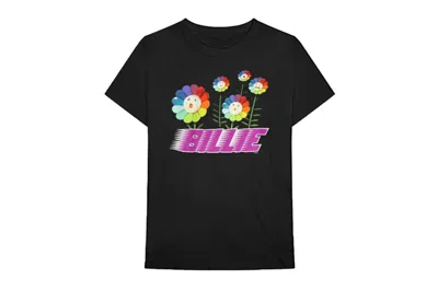 Pre-owned Billie Eilish Men's  X Takashi Murakami Meadow Tee Shirt In Black