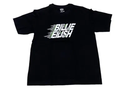 Pre-owned Billie Eilish Men's  X Takashi Murakami X Uniqlo Flame Tee Shirt In Black